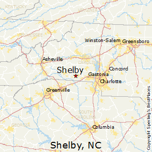 Shelby,North Carolina Map