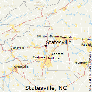 Statesville,North Carolina Map