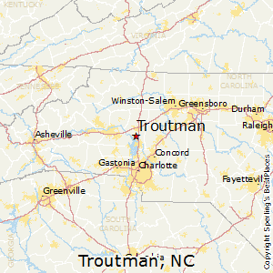Troutman,North Carolina Map