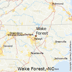 Wake_Forest,North Carolina Map