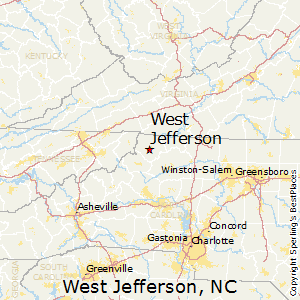West_Jefferson,North Carolina Map