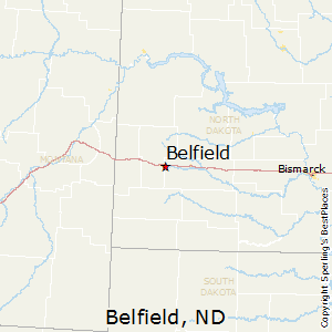 Belfield,North Dakota Map