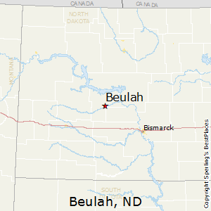 Beulah,North Dakota Map