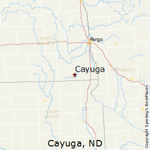 Cayuga,North Dakota Map