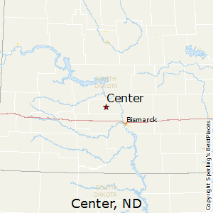Center,North Dakota Map