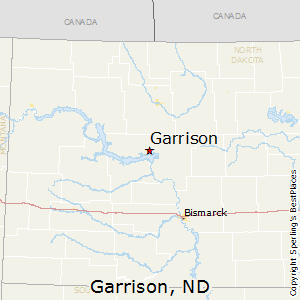 Garrison,North Dakota Map