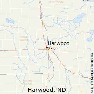 Harwood,North Dakota Map