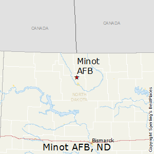 Minot_AFB,North Dakota Map