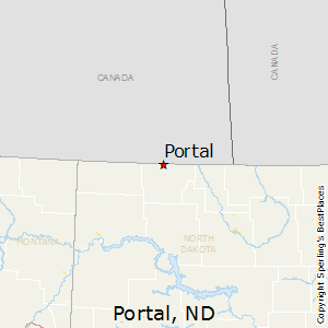 Portal,North Dakota Map