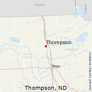 Thompson,North Dakota Map