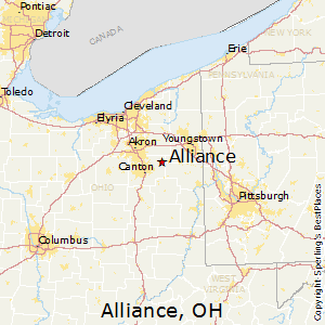 Alliance,Ohio Map
