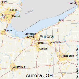 Aurora,Ohio Map