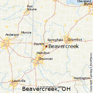 Beavercreek,Ohio Map