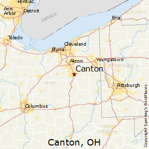 Canton,Ohio Map