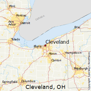 Cleveland,Ohio Map