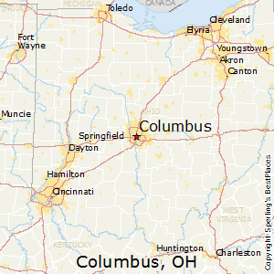 Columbus,Ohio Map