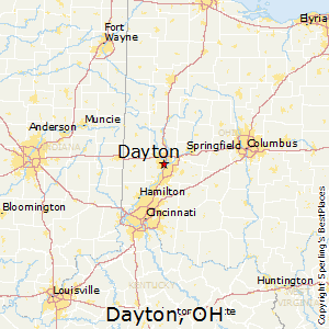Dayton,Ohio Map