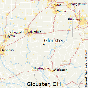 Glouster,Ohio Map