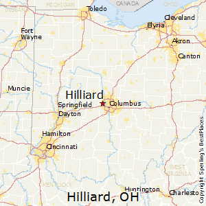 Hilliard,Ohio Map