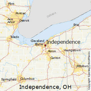 Independence,Ohio Map