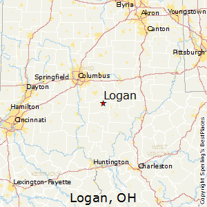Logan,Ohio Map