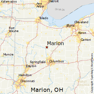 Marion,Ohio Map