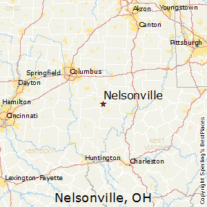 Nelsonville,Ohio Map
