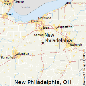 New_Philadelphia,Ohio Map