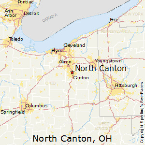 North_Canton,Ohio Map