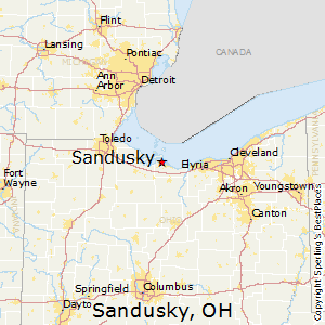 Sandusky,Ohio Map