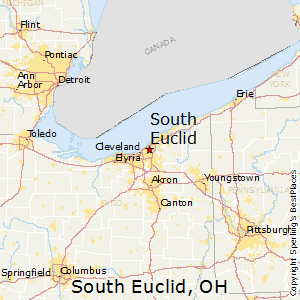 South_Euclid,Ohio Map