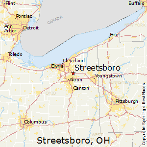 Streetsboro,Ohio Map