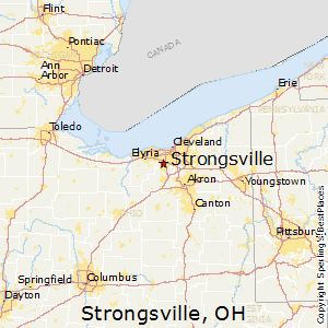 Strongsville,Ohio Map
