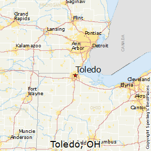 Toledo,Ohio Map