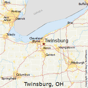 Twinsburg,Ohio Map