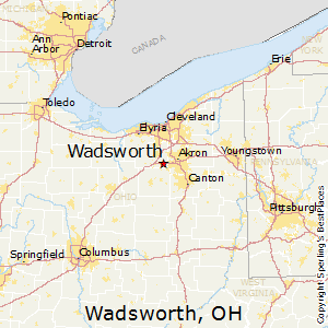 Wadsworth,Ohio Map