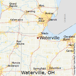 Waterville,Ohio Map