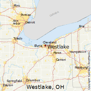 Westlake,Ohio Map