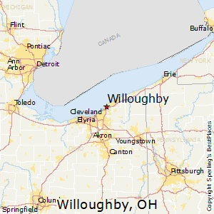 Willoughby,Ohio Map