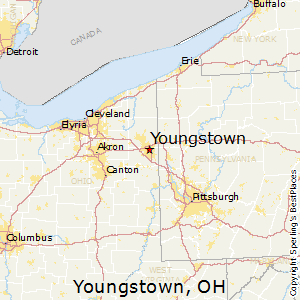 Youngstown,Ohio Map