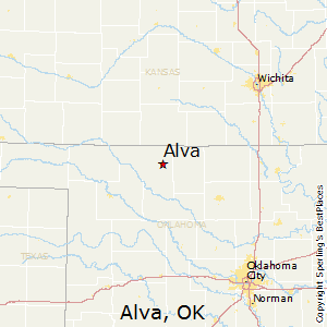 Alva,Oklahoma Map