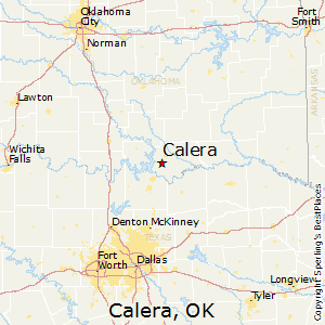 Calera,Oklahoma Map