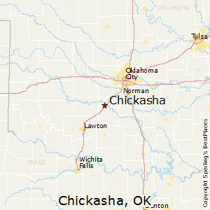 Chickasha,Oklahoma Map