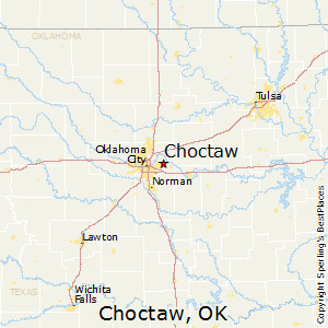 Choctaw,Oklahoma Map