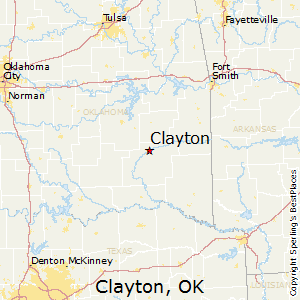 Clayton,Oklahoma Map