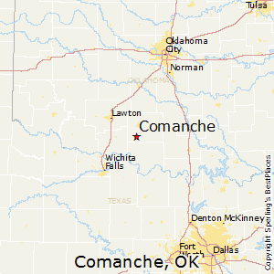 Comanche,Oklahoma Map