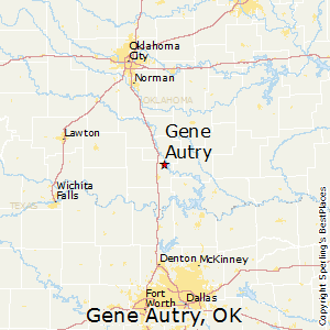 Gene_Autry,Oklahoma Map