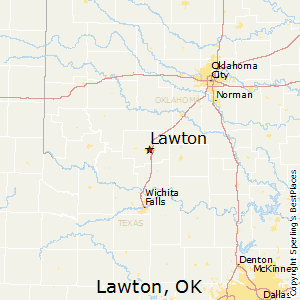 Lawton,Oklahoma Map