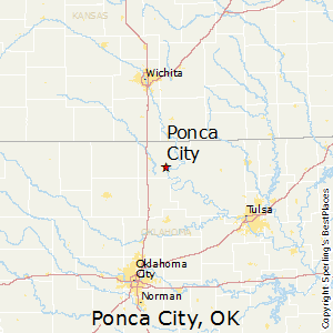 Ponca_City,Oklahoma Map