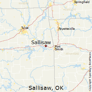 Sallisaw,Oklahoma Map